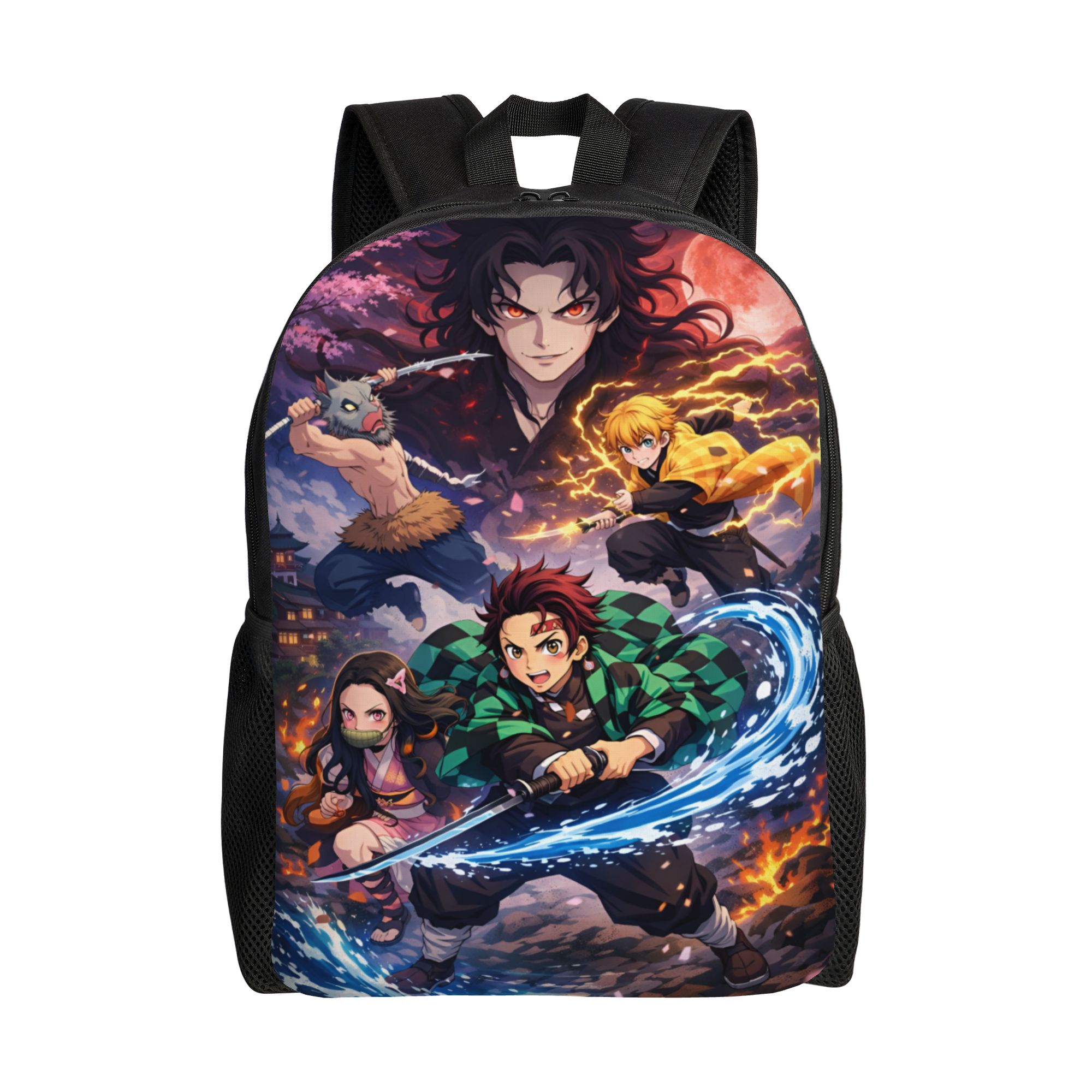 Laptop Accessories Bag - กระเป๋าเป้สะพายหลังเดินทาง D-Demons Slayers สำหรับผู้หญิงผู้ชาย กระเป๋าใส่หนังสือแล็ปท็อปสำหรับโรงเรียน Kimetsus