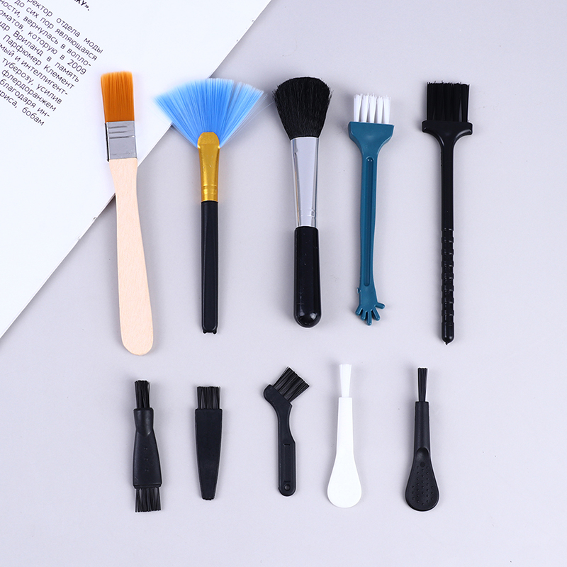 Laptop Accessories Cleaning Kit - 10ชิ้นชุดแปรงทำความสะอาดเครื่องมือแป้นพิมพ์แล็ปท็อปเครื่องมือขนาดเล็กแปรงปัดฝุ่นโทรศัพท์ในรถยนต์อุปกรณ์ทำความสะอาดฝุ่น