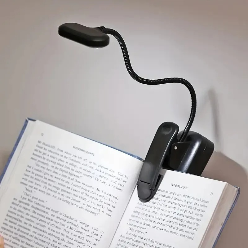 Laptop Accessories Light - MINI LED Book Light พร้อมคลิป,แบตเตอรี่ขับเคลื่อน Eye