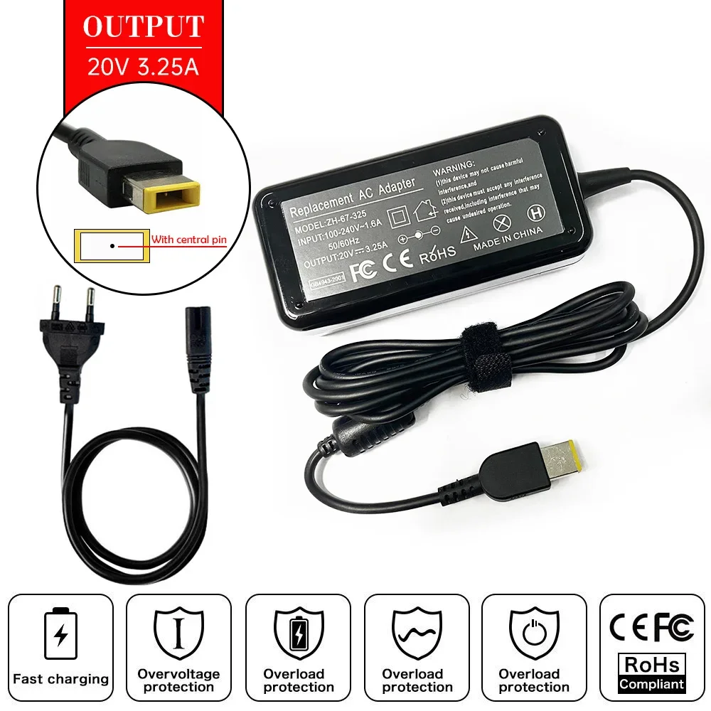 Laptop Accessories Shop - 20V 3.25A แล็ปท็อป AC Adapter Charger