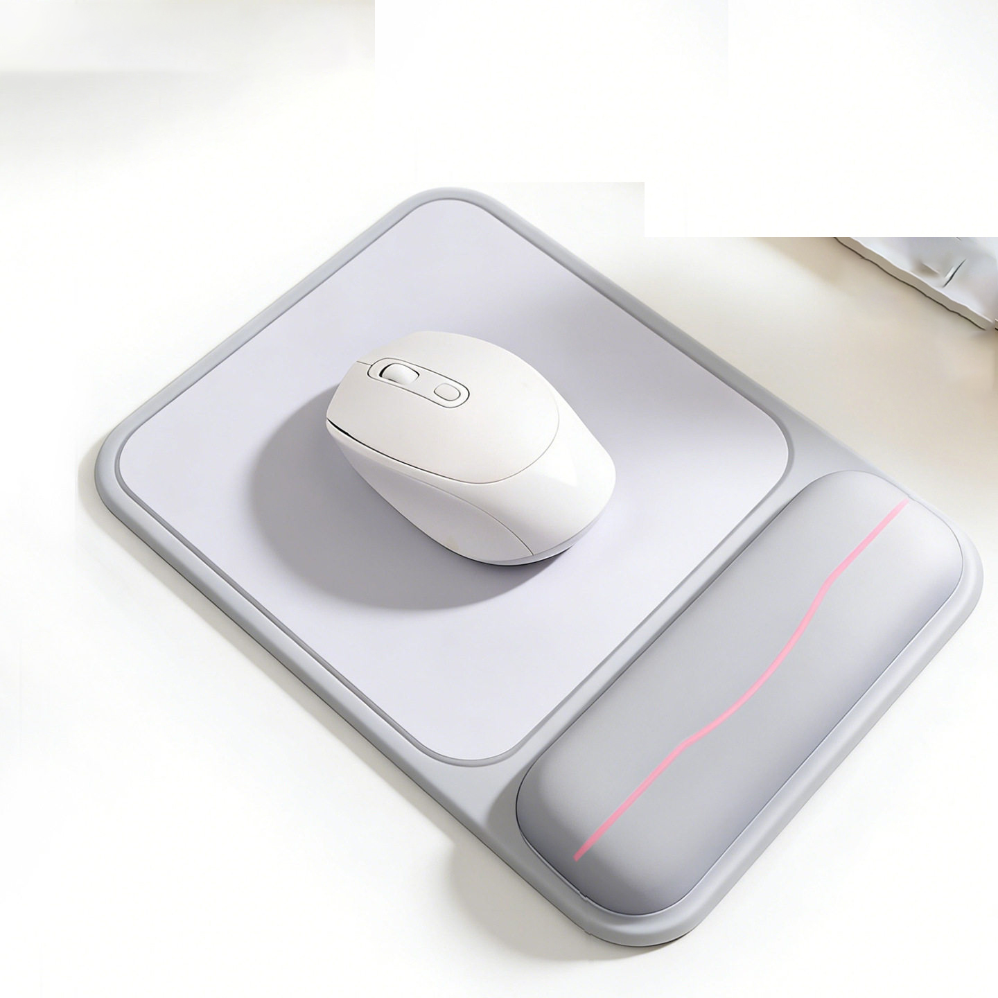 Wrist Rest Gel - แผ่นรองเมาส์ตามหลักสรีรศาสตร์แบบไล่เฉดสี รองรับข้อมืออย่างสบาย แผ่นรองเมาส์กันลื่น แผ่นรองเมาส์นุ่มพร้อมที่รองข้อมือ แผ่นรองเมาส์ซิลิโคนสำหรับคอมพิวเตอร์