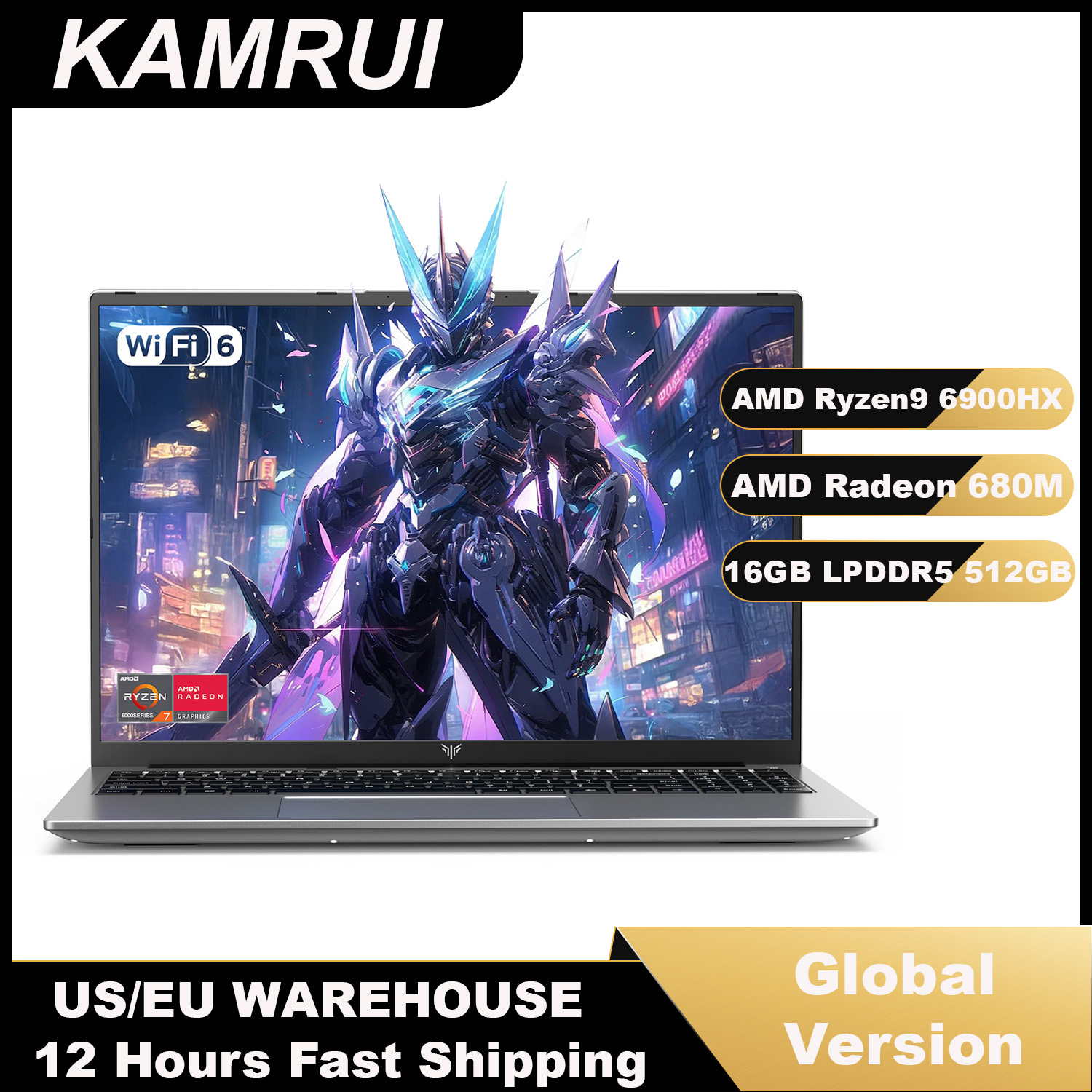 Laptop Accessories Must Have - แล็ปท็อป KAMRUI ขนาด 16 นิ้ว AMD