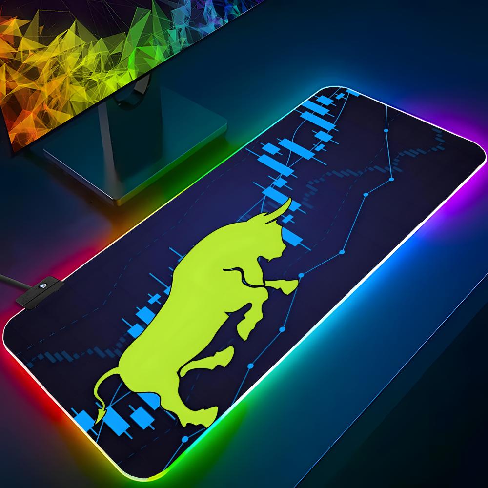 Laptop Accessories Market - แผ่นรองเมาส์ Market Bull RGB Backlit แผ่นรองเมาส์สำหรับแล็ปท็อป