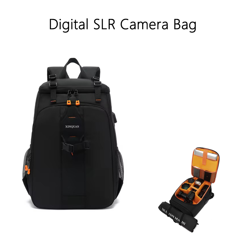 Laptop Accessories Bag - กระเป๋าเป้สะพายหลังกล้องดิจิตอล SLR กันน้ำ ความจุขนาดใหญ่ ช่องใส่แล็ปท็อปกันกระแทก ช่องแบ่งแบบกำหนดเอง