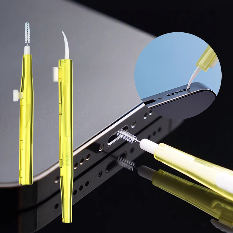 Laptop Accessories Must Have - ชุดทำความสะอาดพอร์ตชาร์จลำโพงโทรศัพท์มือถือ พร้อมจุกปิดกันฝุ่น สำหรับ iPhone 16 15