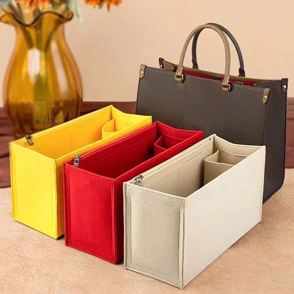 Laptop Accessories Must Have - กระเป๋าใส่ด้านในทำจากสักหลาดกระเป๋าจัดระเบียบกระเป๋าถือกระเป๋าโท้ทกระเป๋าด้านในสำหรับ Lv onthego