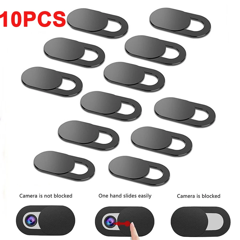 Laptop Accessories Must Have - 1-10PCS เว็บแคมฝาครอบชัตเตอร์แม่เหล็ก Slider พลาสติก Universal Antispy