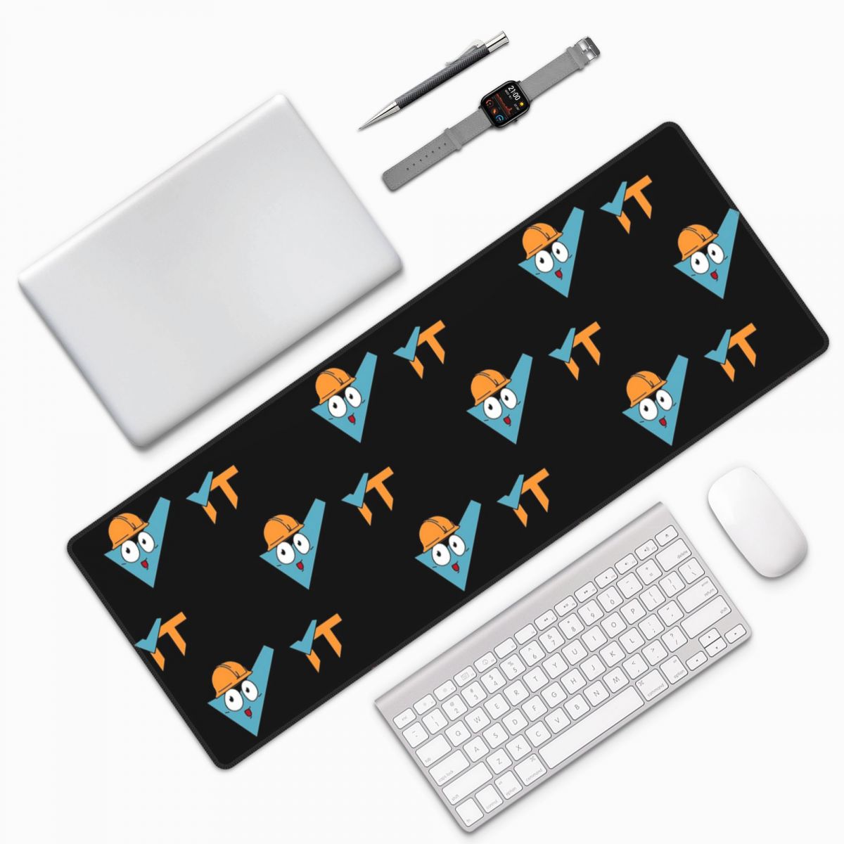 Laptop Accessories Shop - FICSIT AWESOME Shop แผ่นรองเมาส์ขนาดใหญ่ แผ่นรองคีย์บอร์ดและเมาส์สำหรับคอมพิวเตอร์ แผ่นรองโต๊ะสำหรับเกมเมอร์