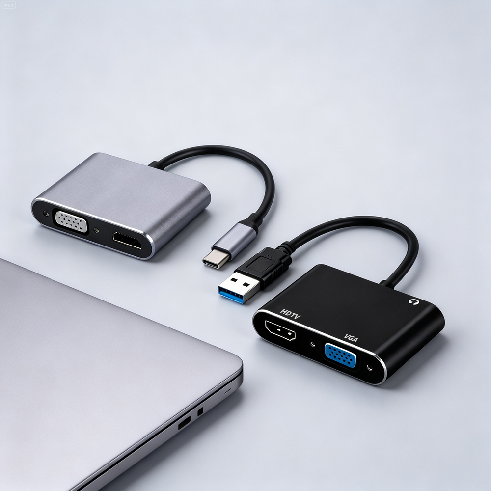 USB 3.0/TYPE-C ถึง HDMI VGA อะ - Hdmi Vga Adapter บทวิจารณ์และราคา