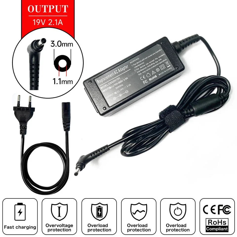 19V 2.1A 40W แล็ปท็อป AC Adapt - Laptop Accessories Shop บทวิจารณ์และราคา