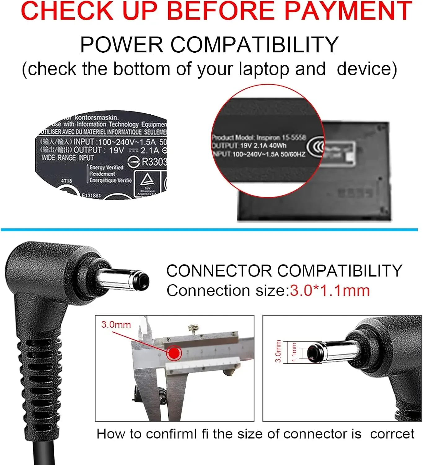 19V 2.1A 40W แล็ปท็อป AC Adapt - Laptop Accessories Shop บทวิจารณ์และราคา