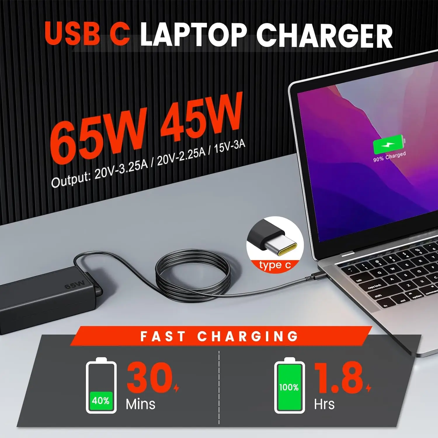 อะแดปเตอร์ชาร์จแล็ปท็อป65W 20V - Laptop Accessories Shop บทวิจารณ์และราคา