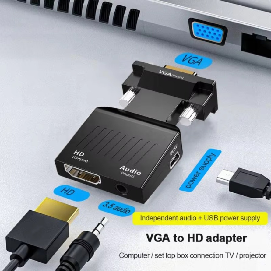 ตัวแปลงที่รองรับ VGA เป็น HDMI - Hdmi Vga Adapter บทวิจารณ์และราคา