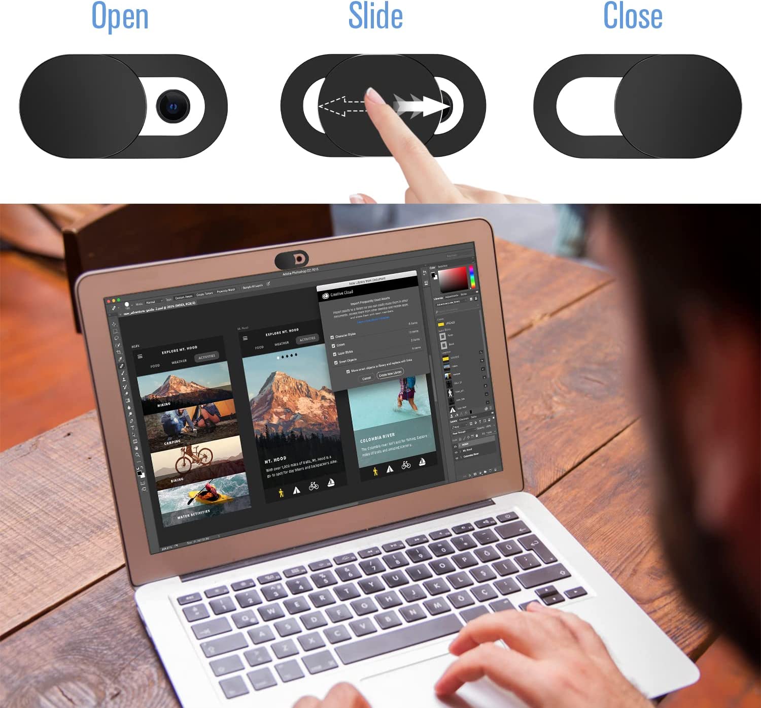 ฝาครอบเว็บแคมชัตเตอร์แม่เหล็ก  - Laptop Accessories Must Have บทวิจารณ์และราคา