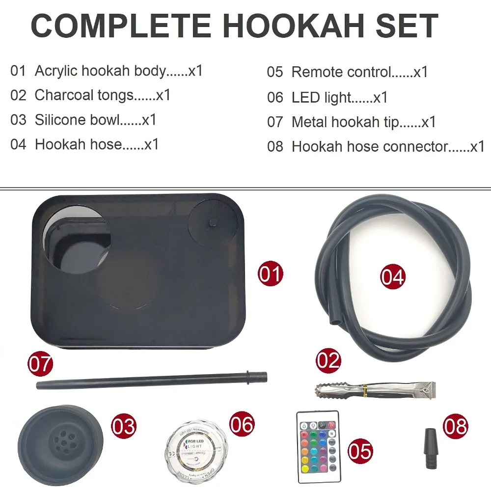 สี่เหลี่ยมผืนผ้า Hookah ท่อสูบ - Laptop Accessories Light บทวิจารณ์และราคา