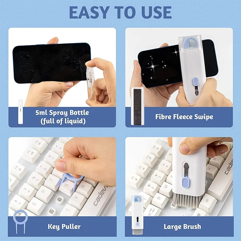 7 in 1 คอมพิวเตอร์คีย์บอร์ดชุด - Laptop Accessories Must Have บทวิจารณ์และราคา